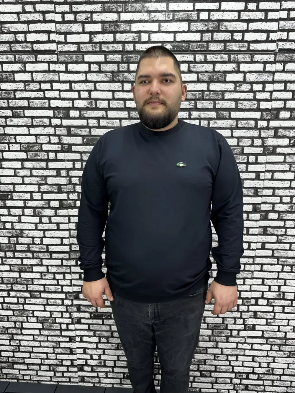 Büyük Beden Erkek Yeni Sezon Sweat Beyaz Kırmızı Siyah Lacivert Renk Dikiş Amblem