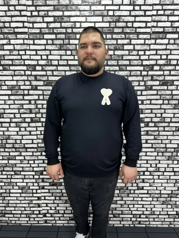 Büyük Beden Erkek Yeni Sezon Sweat Beyaz Kırmızı Siyah Lacivert Renk Dikiş Amblem