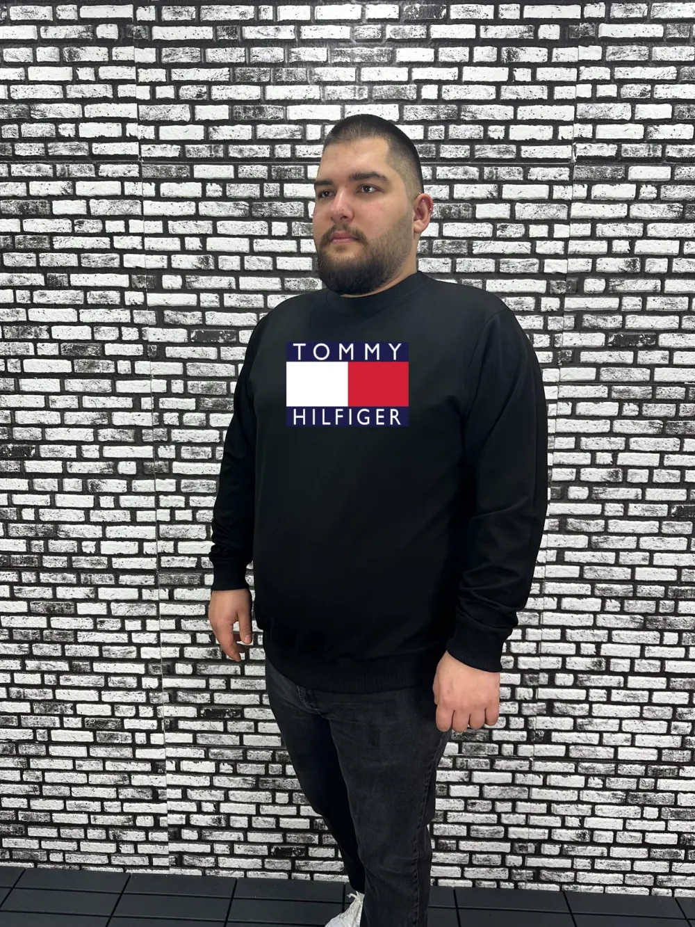 Büyük Beden Erkek Yeni Sezon  Yeni Model Sweat Dijital Baskı 4 Renk