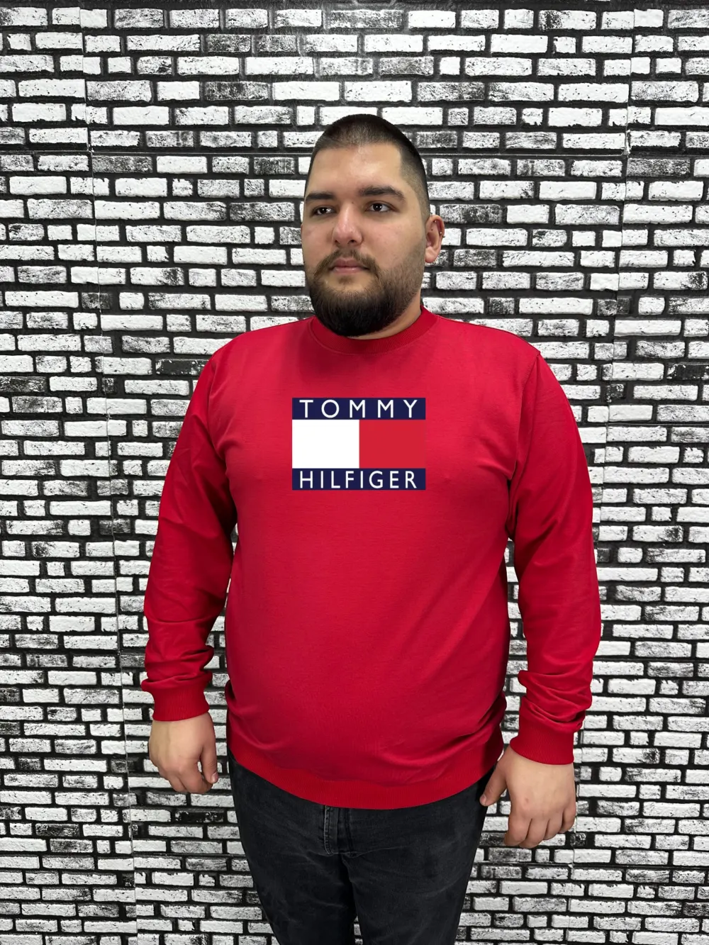 Büyük Beden Erkek Yeni Sezon  Yeni Model Sweat Dijital Baskı 4 Renk