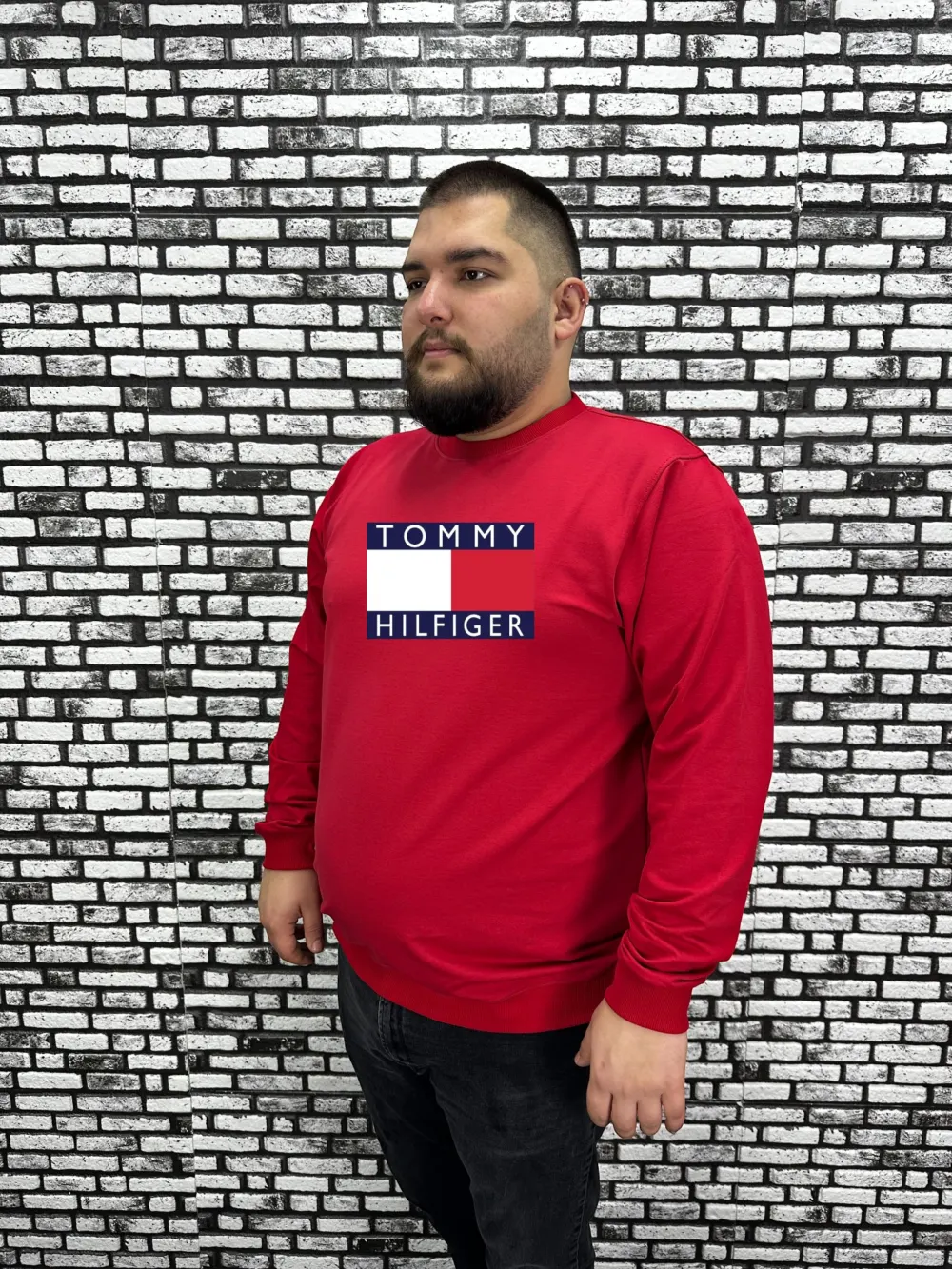 Büyük Beden Erkek Yeni Sezon  Yeni Model Sweat Dijital Baskı 4 Renk