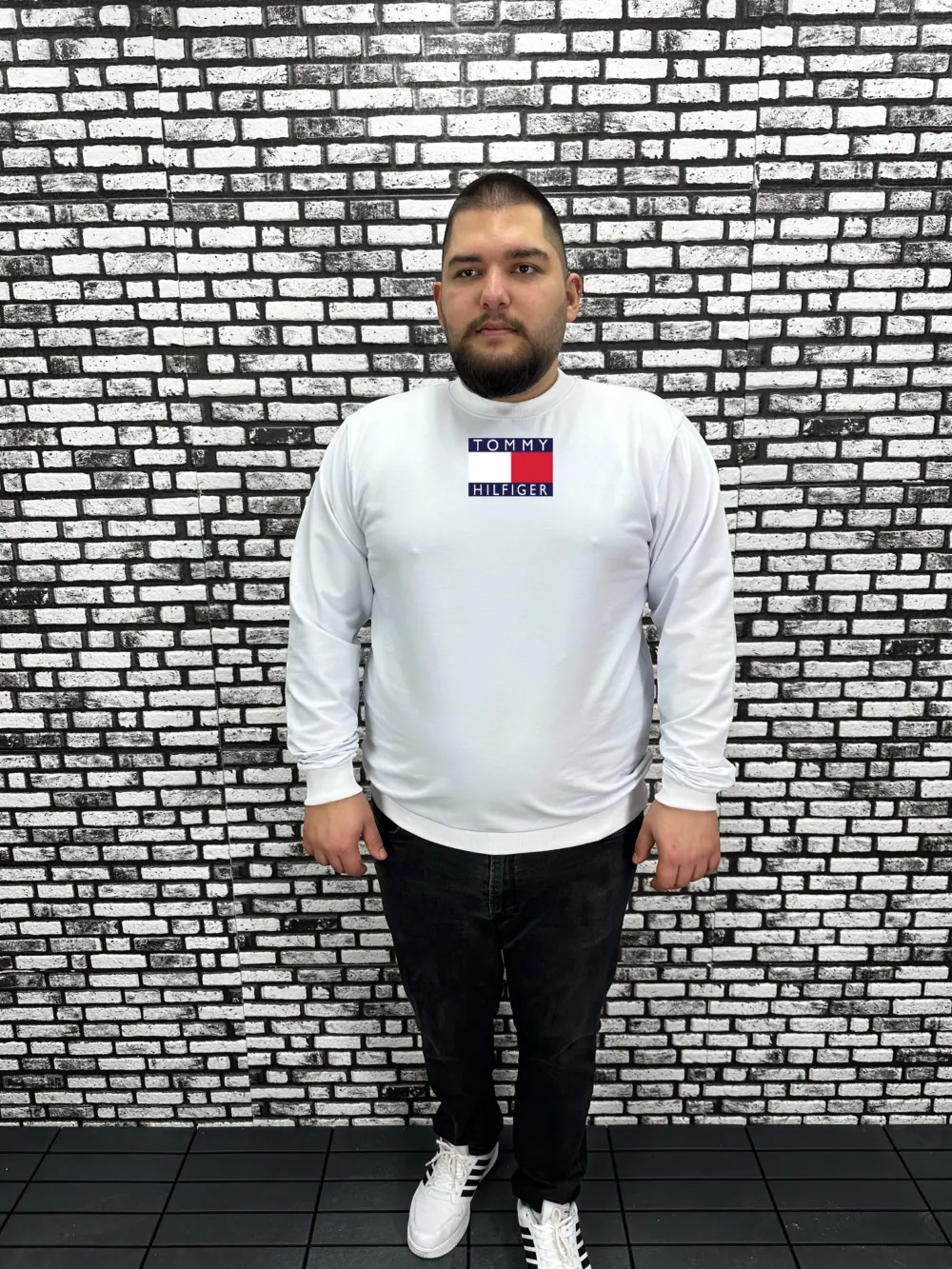 Büyük Beden Erkek Yeni Sezon  Yeni Model Sweat Dijital Baskı 4 Renk