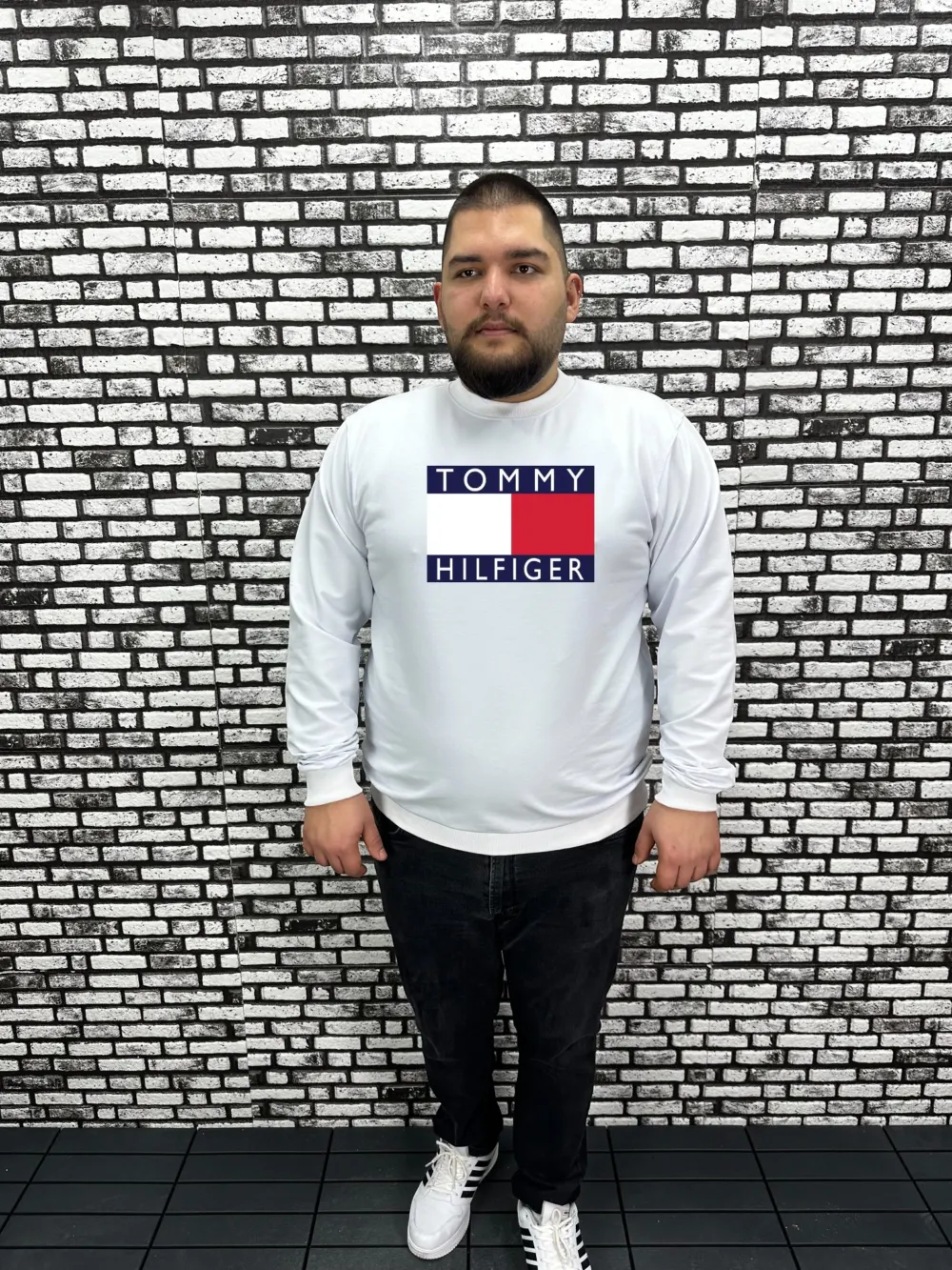 Büyük Beden Erkek Yeni Sezon  Yeni Model Sweat Dijital Baskı 4 Renk