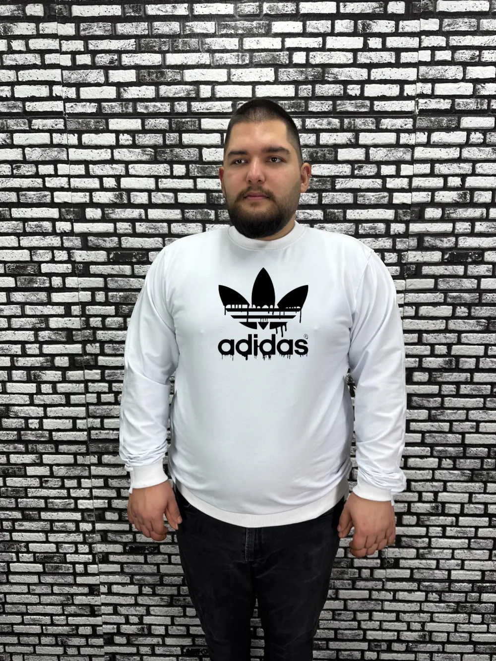 Büyük Beden Erkek Yeni Sezon  Yeni Model Sweat Dijital Baskı 4 Renk