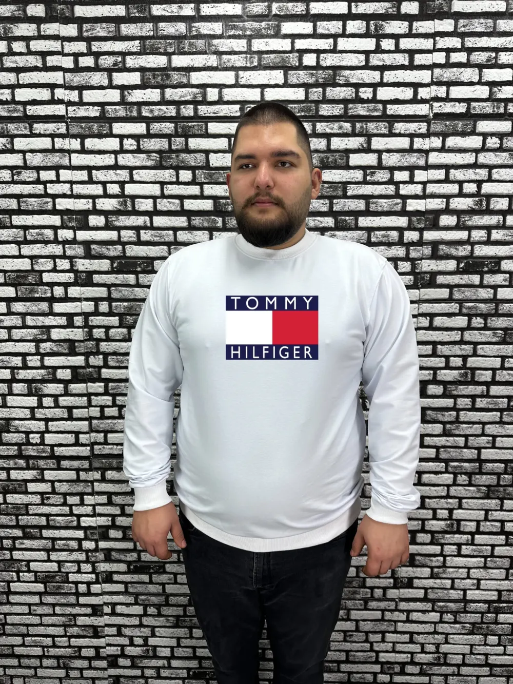 Büyük Beden Erkek Yeni Sezon  Yeni Model Sweat Dijital Baskı 4 Renk
