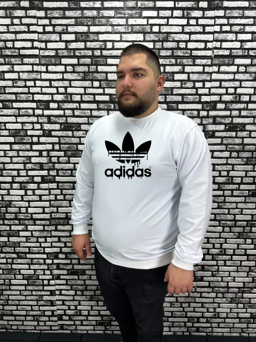 Büyük Beden Erkek Yeni Sezon  Yeni Model Sweat Dijital Baskı 4 Renk