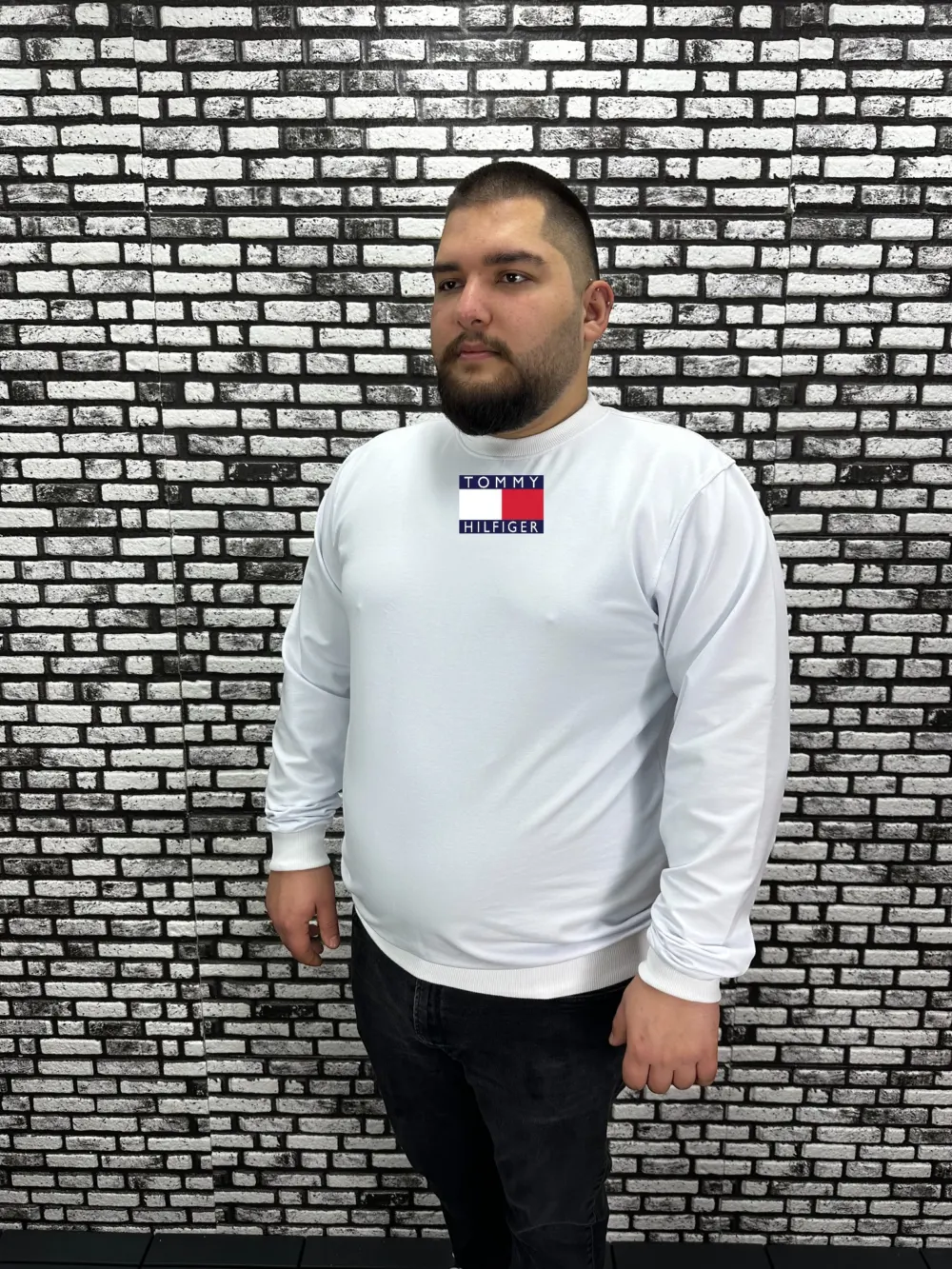 Büyük Beden Erkek Yeni Sezon  Yeni Model Sweat Dijital Baskı 4 Renk