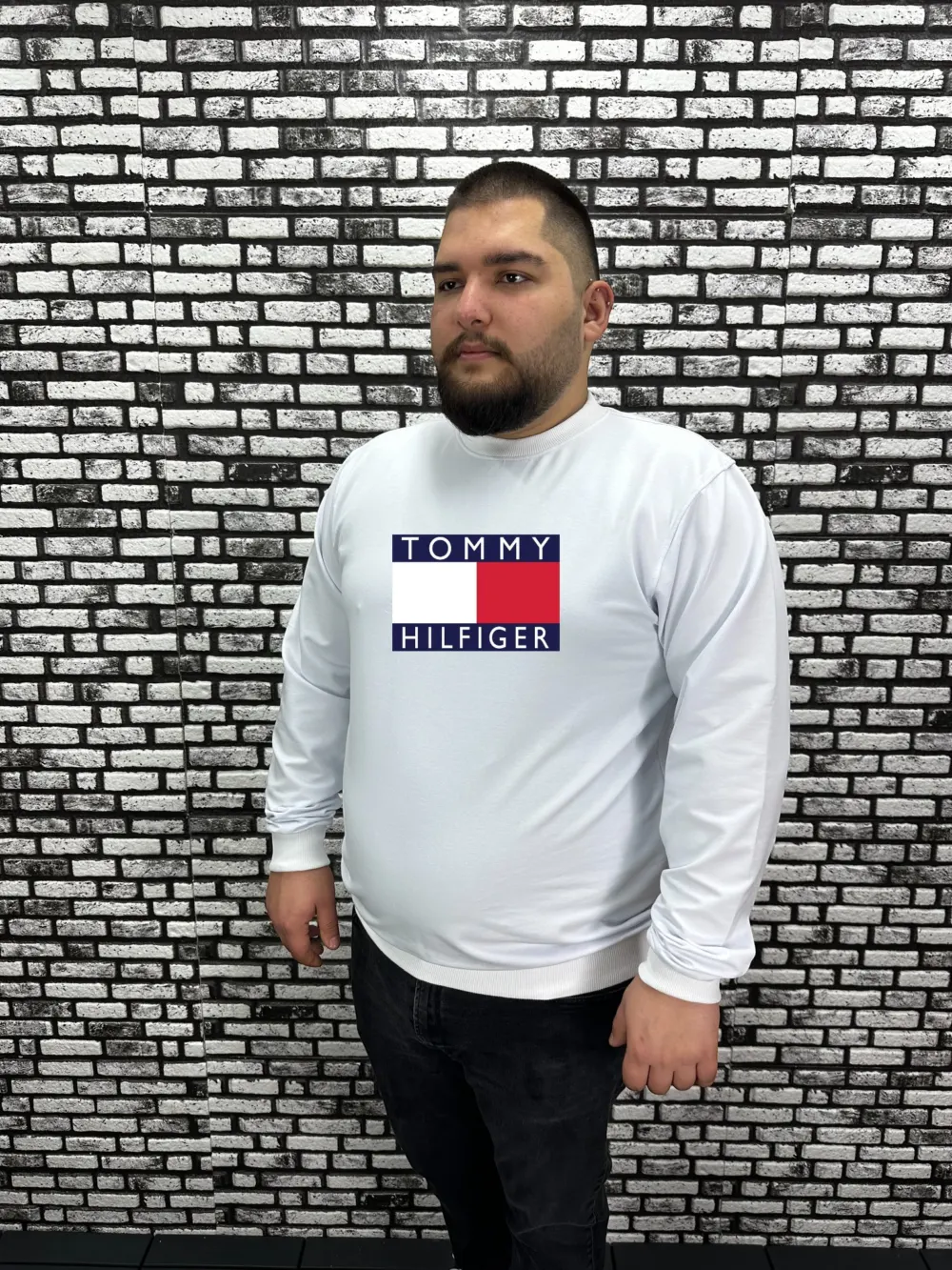 Büyük Beden Erkek Yeni Sezon  Yeni Model Sweat Dijital Baskı 4 Renk