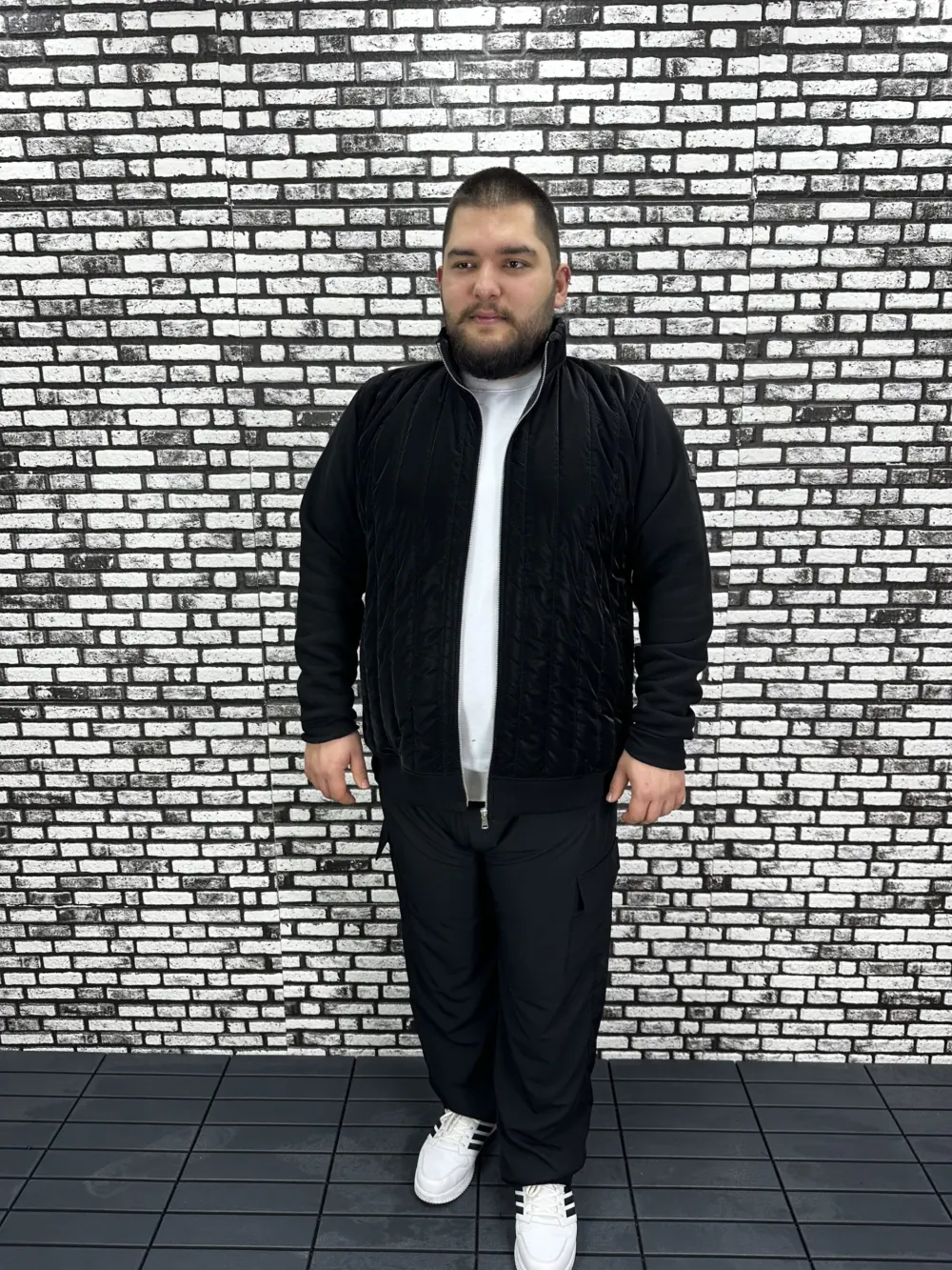 Büyük Beden Erkek Yeni Sezon Özel Tasarım Mont Kolları 3 İplik