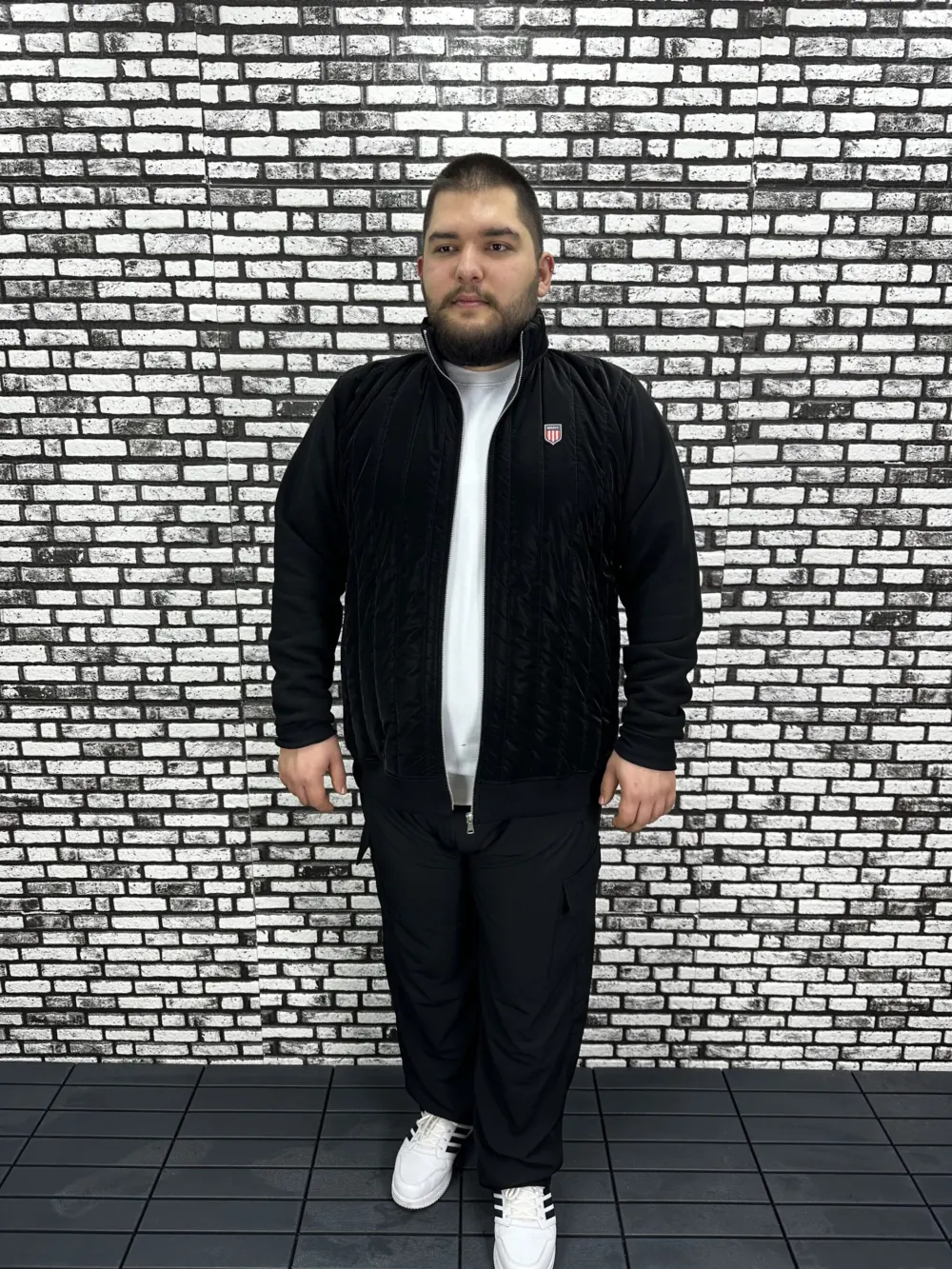 Büyük Beden Erkek Yeni Sezon Özel Tasarım Mont Kolları 3 İplik