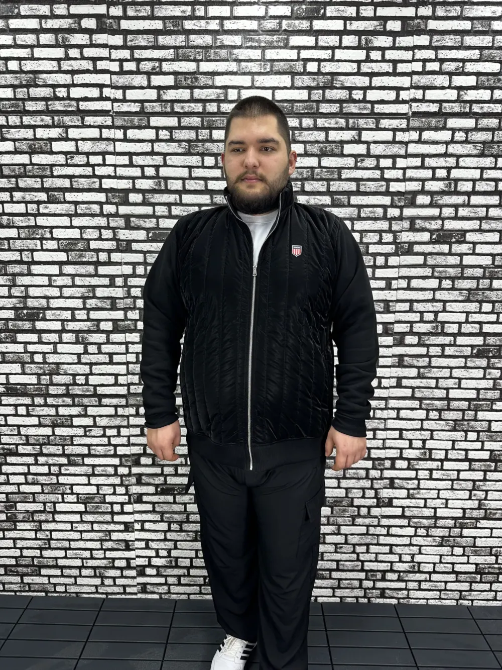 Büyük Beden Erkek Yeni Sezon Özel Tasarım Mont Kolları 3 İplik