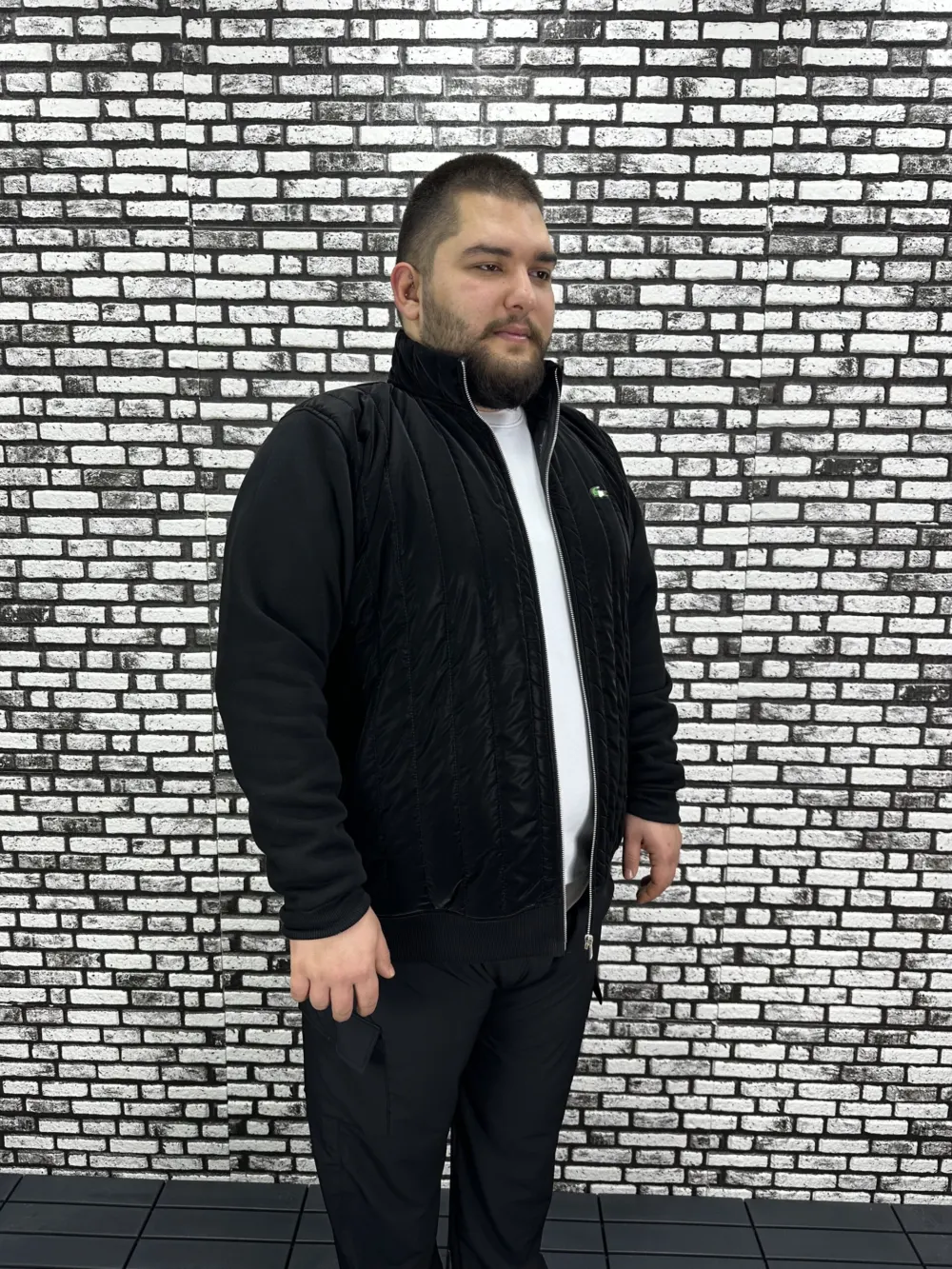 Büyük Beden Erkek Yeni Sezon Özel Tasarım Mont Kolları 3 İplik