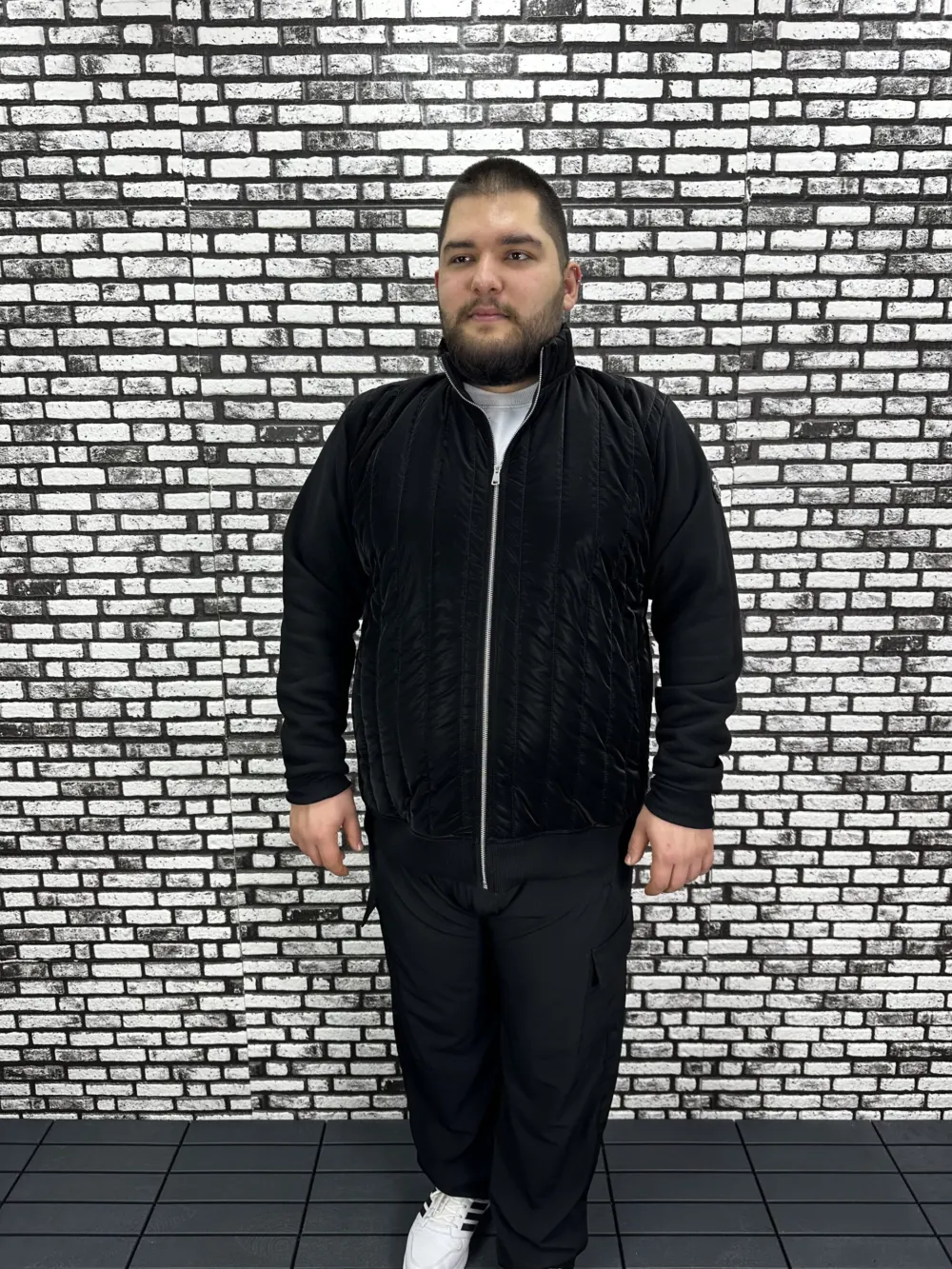 Büyük Beden Erkek Yeni Sezon Özel Tasarım Mont Kolları 3 İplik