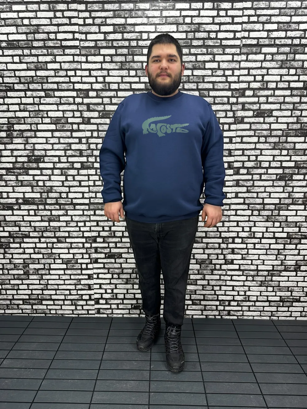 3 İplik Şardonlu Erkek Büyük Beden Yeni Sezon Sweat Dijital Baskı 3 Renk