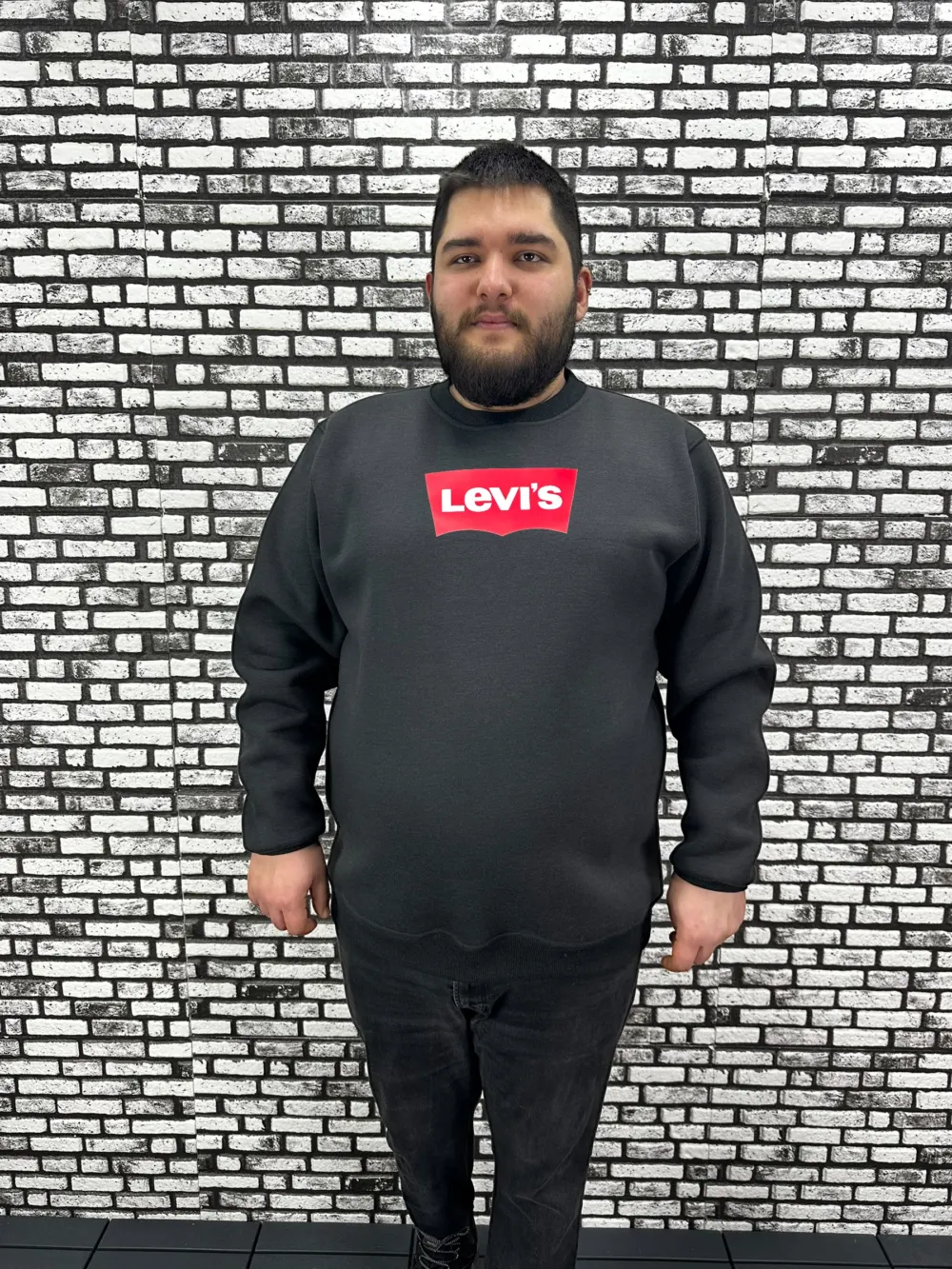 3 İplik Şardonlu Erkek Büyük Beden Yeni Sezon Sweat Dijital Baskı 3 Renk