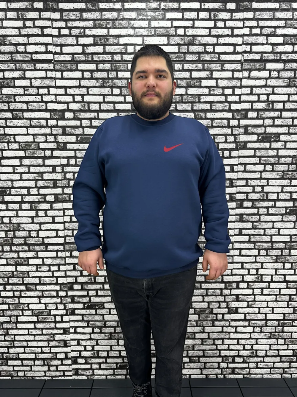 3 İplik Şardonlu Erkek Büyük Beden Yeni Sezon Sweat Dijital Baskı 3 Renk