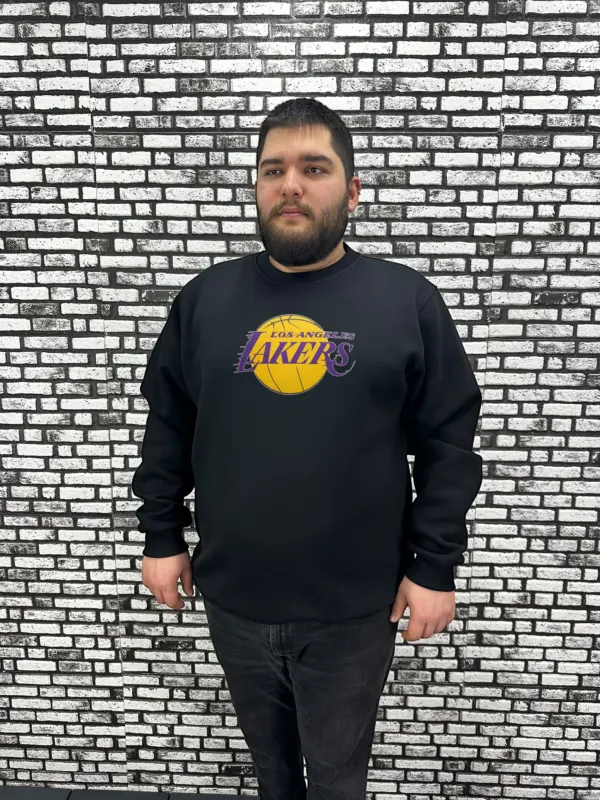 3 İplik Şardonlu Erkek Büyük Beden Yeni Sezon Sweat Dijital Baskı 3 Renk