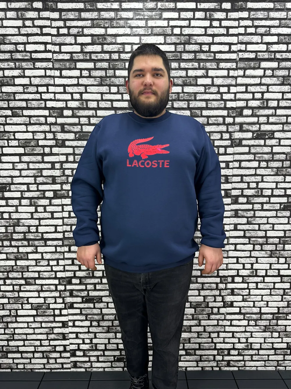 3 İplik Şardonlu Erkek Büyük Beden Yeni Sezon Sweat Dijital Baskı 3 Renk