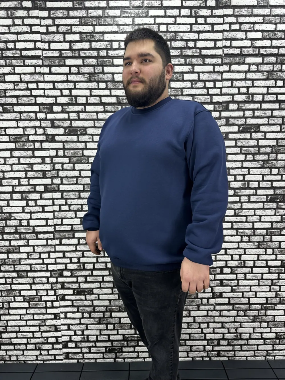 3 İplik Şardonlu Erkek Büyük Beden Yeni Sezon Sweat Modacho 3 Renk