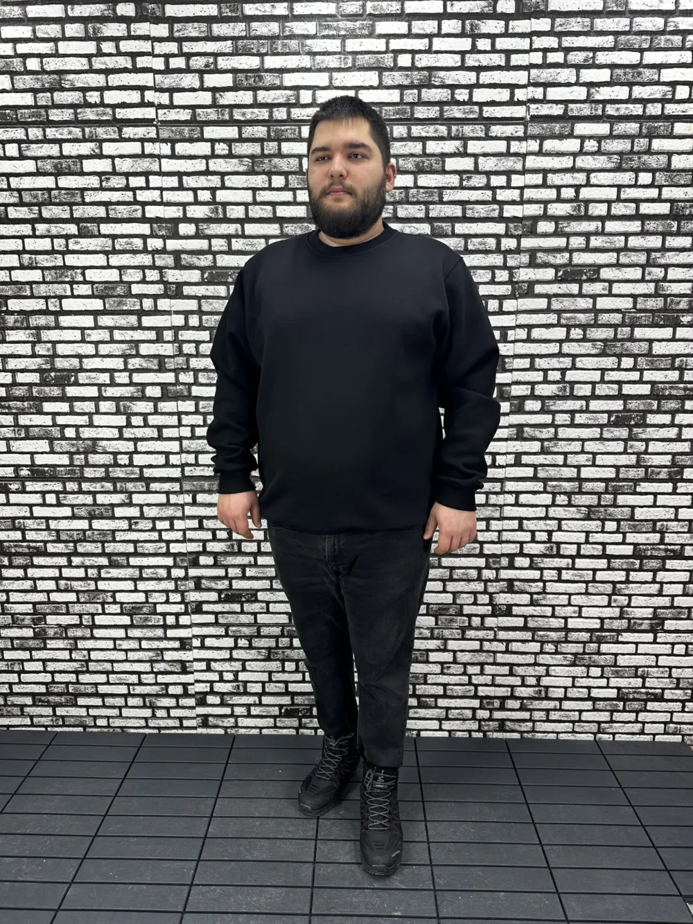 3 İplik Şardonlu Erkek Büyük Beden Yeni Sezon Sweat Modacho 3 Renk