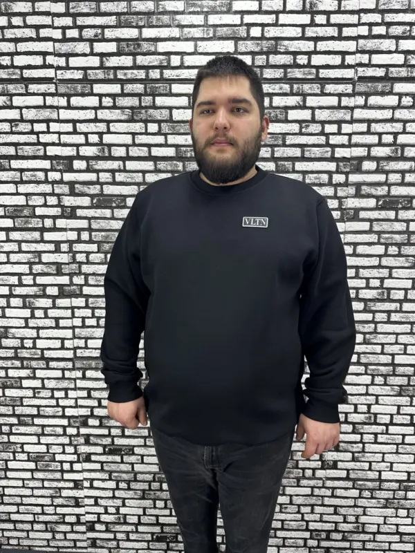3 İplik Şardonlu Erkek Büyük Beden Yeni Sezon Sweat Dikiş Amblem 3 Renk