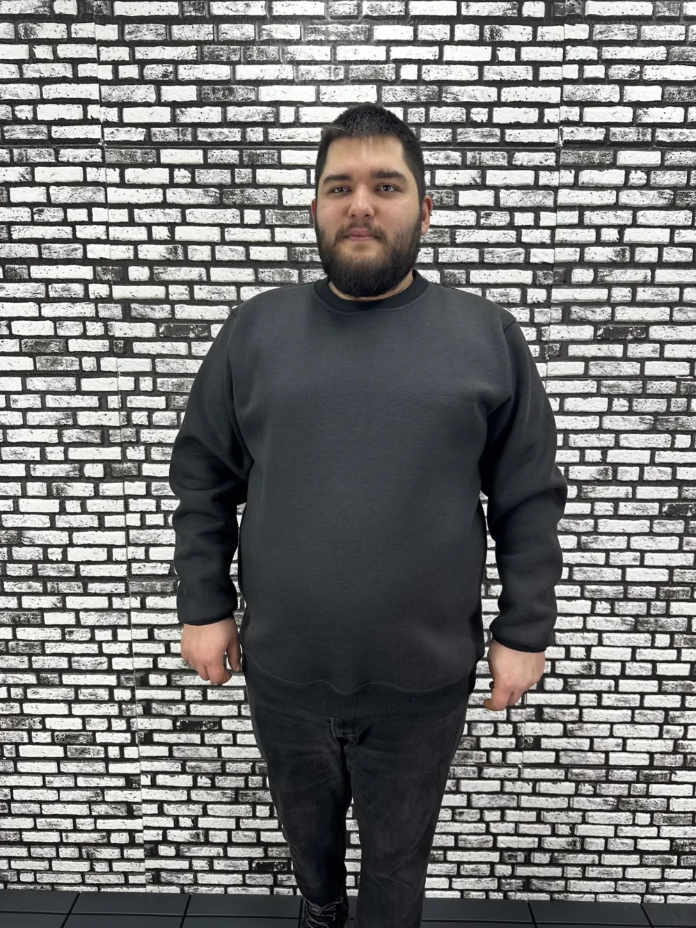 3 İplik Şardonlu Erkek Büyük Beden Yeni Sezon Sweat Modacho 3 Renk