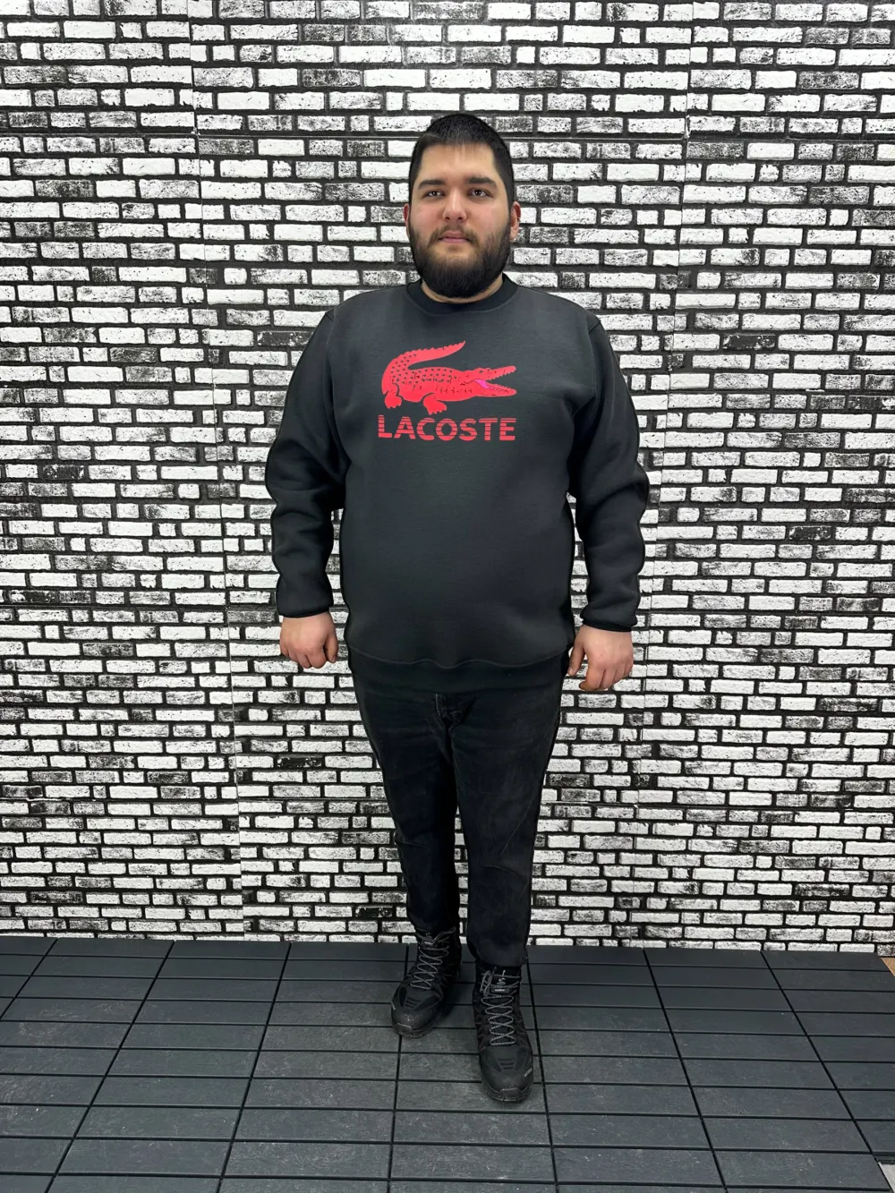 3 İplik Şardonlu Erkek Büyük Beden Yeni Sezon Sweat Dijital Baskı 3 Renk