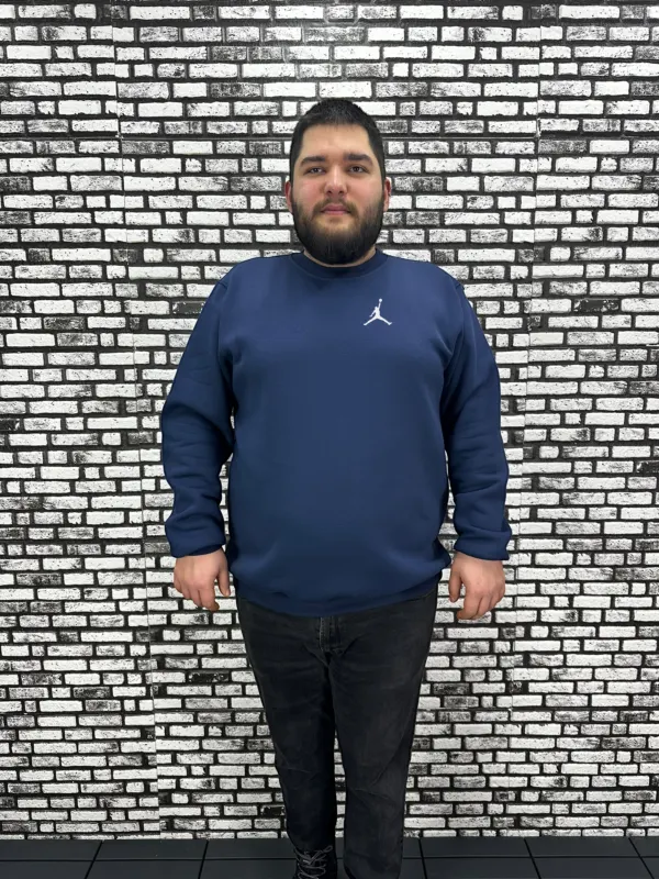 3 İplik Şardonlu Erkek Büyük Beden Yeni Sezon Sweat Dijital Baskı 3 Renk