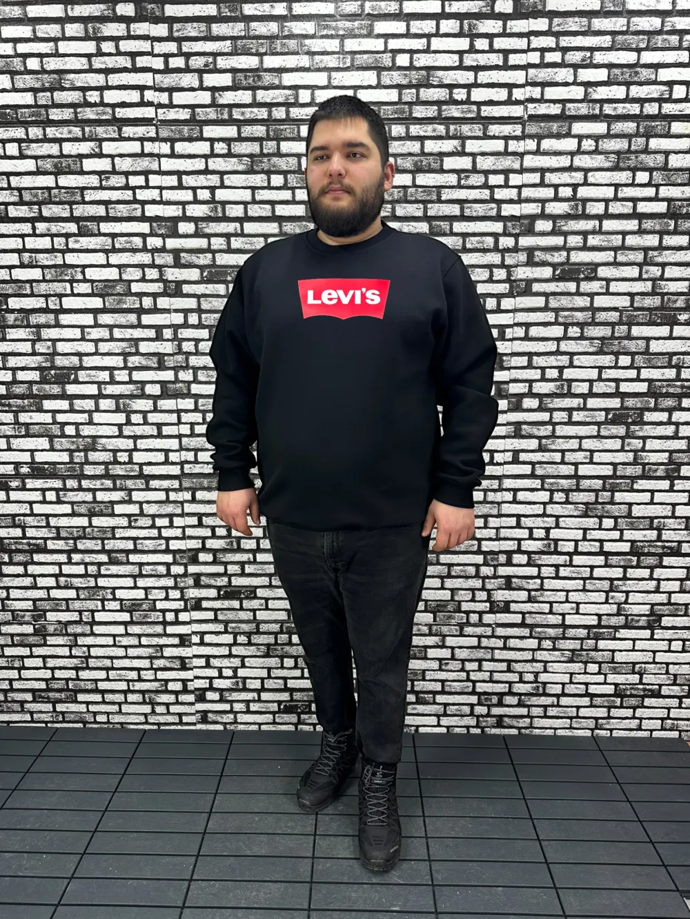 3 İplik Şardonlu Erkek Büyük Beden Yeni Sezon Sweat Dijital Baskı 3 Renk