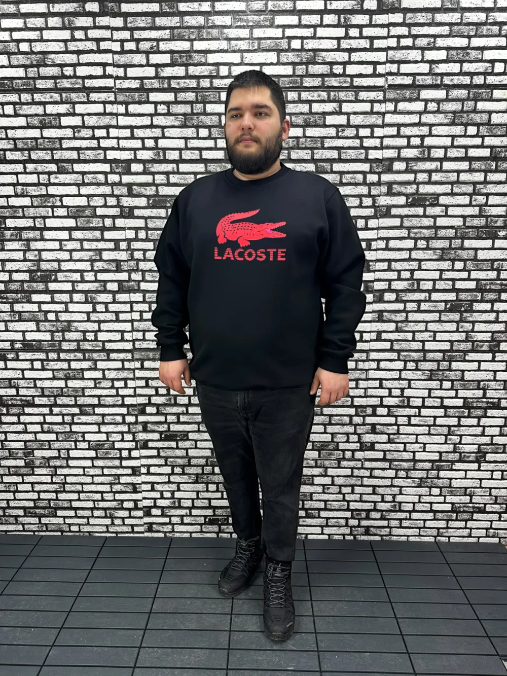 3 İplik Şardonlu Erkek Büyük Beden Yeni Sezon Sweat Dijital Baskı 3 Renk