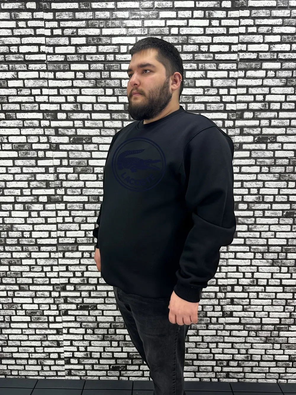 3 İplik Şardonlu Erkek Büyük Beden Yeni Sezon Sweat Dijital Baskı 3 Renk