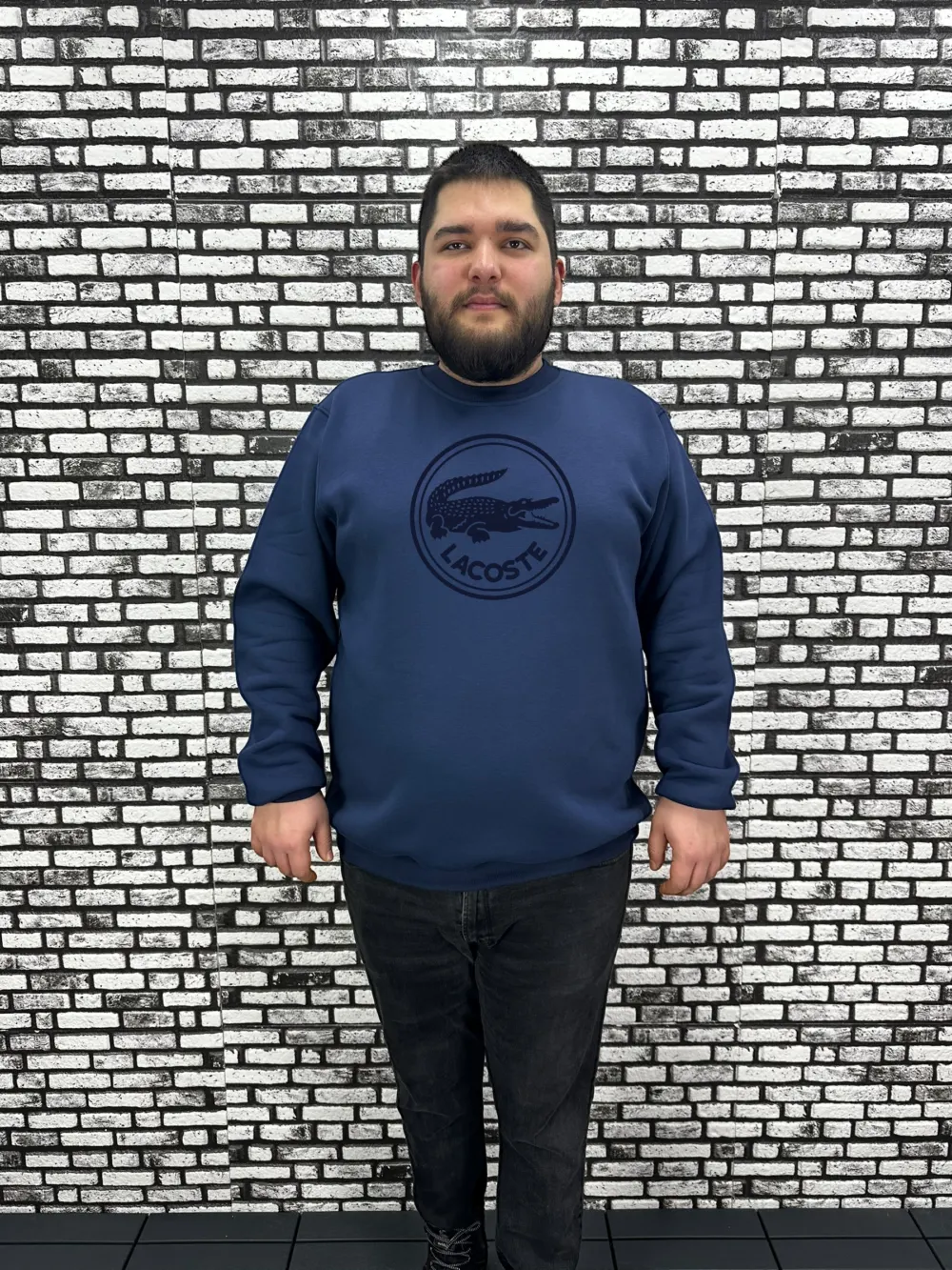 3 İplik Şardonlu Erkek Büyük Beden Yeni Sezon Sweat Dijital Baskı 3 Renk