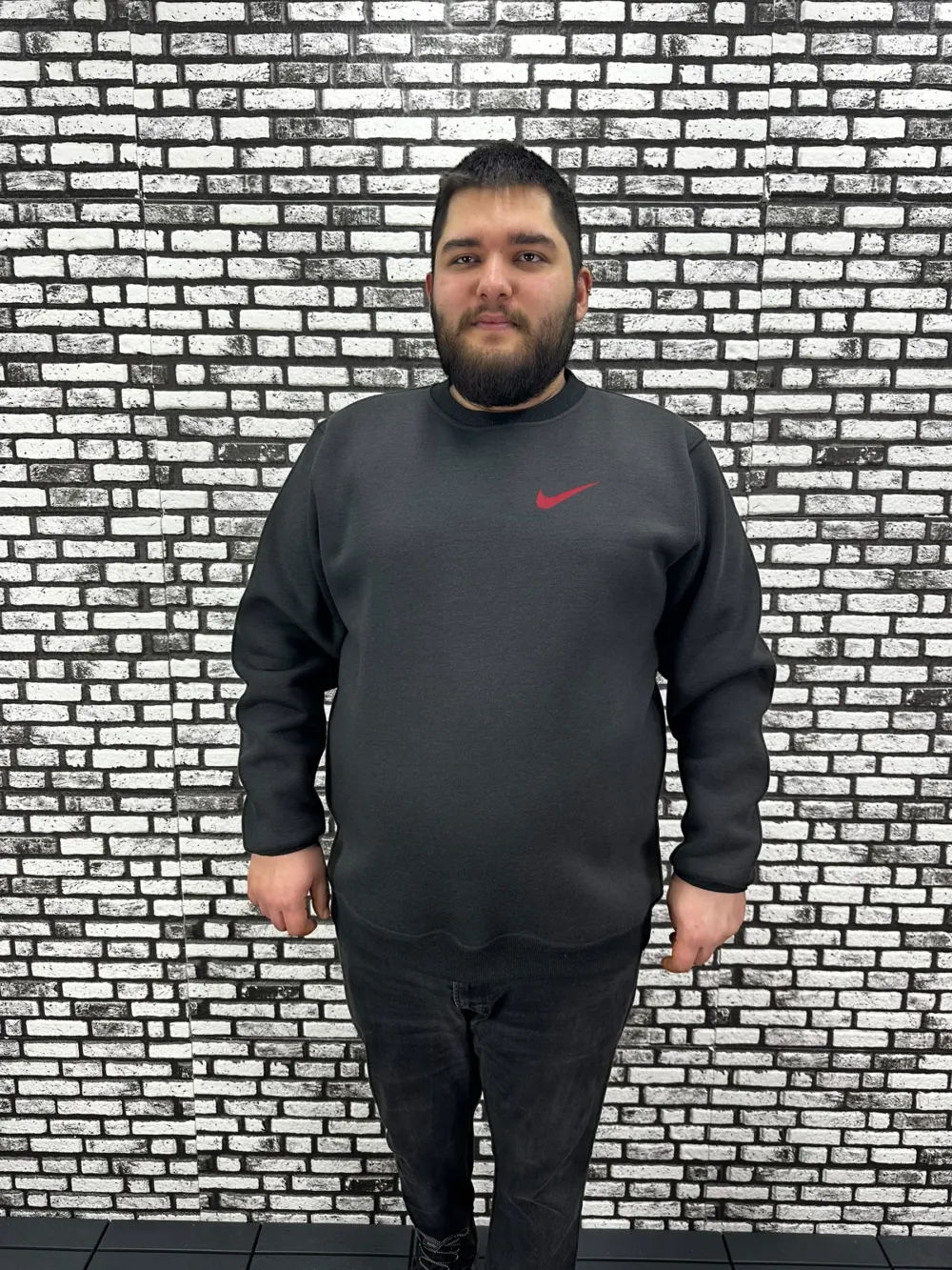 3 İplik Şardonlu Erkek Büyük Beden Yeni Sezon Sweat Dijital Baskı 3 Renk
