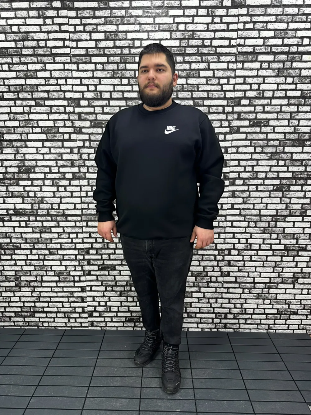 3 İplik Şardonlu Erkek Büyük Beden Yeni Sezon Sweat Dijital Baskı 3 Renk