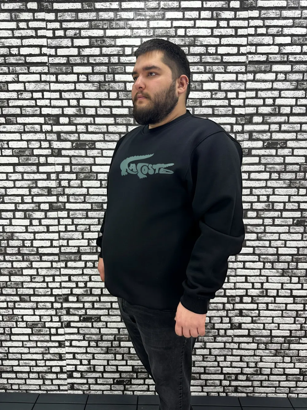 3 İplik Şardonlu Erkek Büyük Beden Yeni Sezon Sweat Dijital Baskı 3 Renk