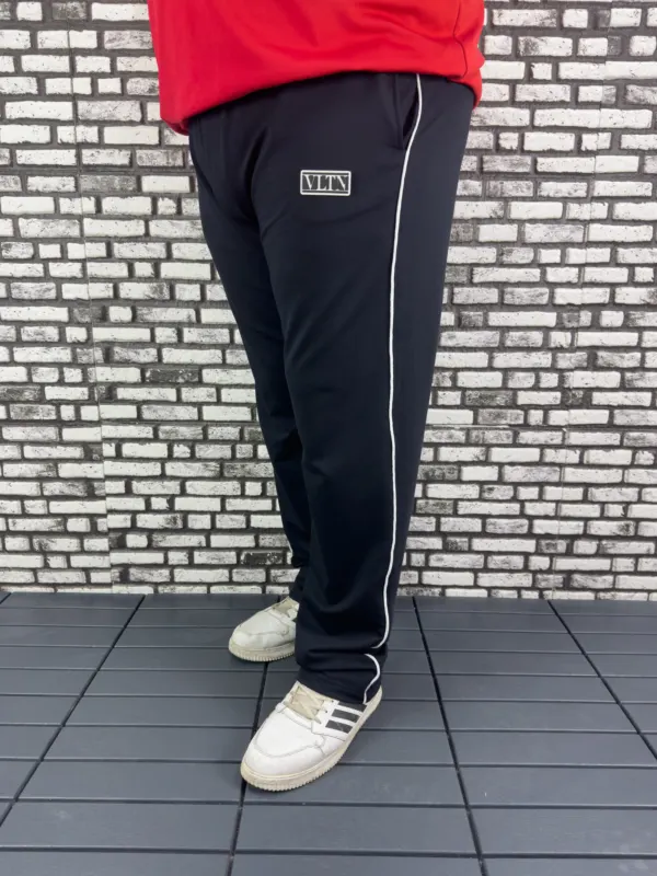 Büyük Beden Erkek Yeni Model Yan Biye Şeritli Penye Eşofman Altı Düz/Lastikli Paça Arka Cepli Kauçuk Dikiş