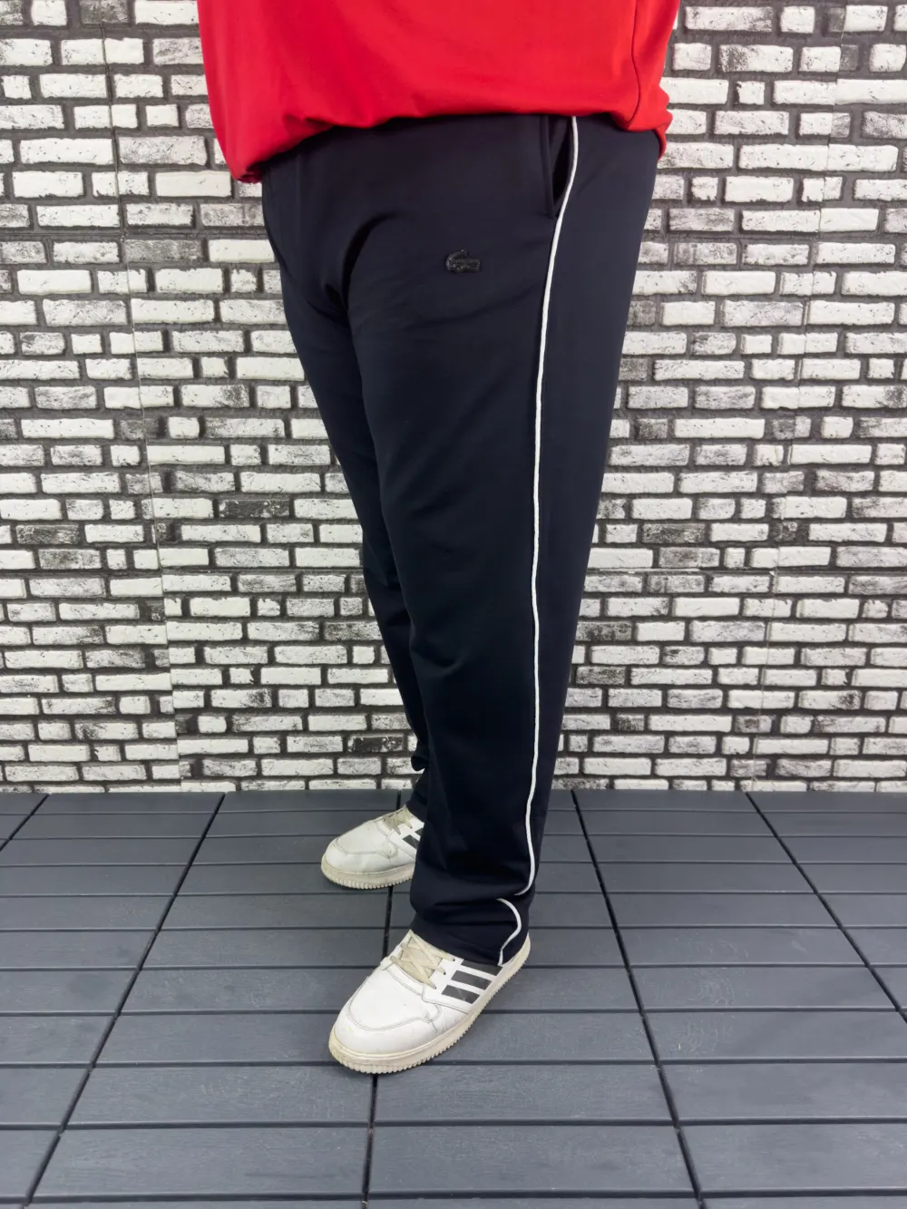 Büyük Beden Erkek Yeni Model Yan Biye Şeritli Penye Eşofman Altı Düz/Lastikli Paça Arka Cepli Koyu Kauçuk Dikiş