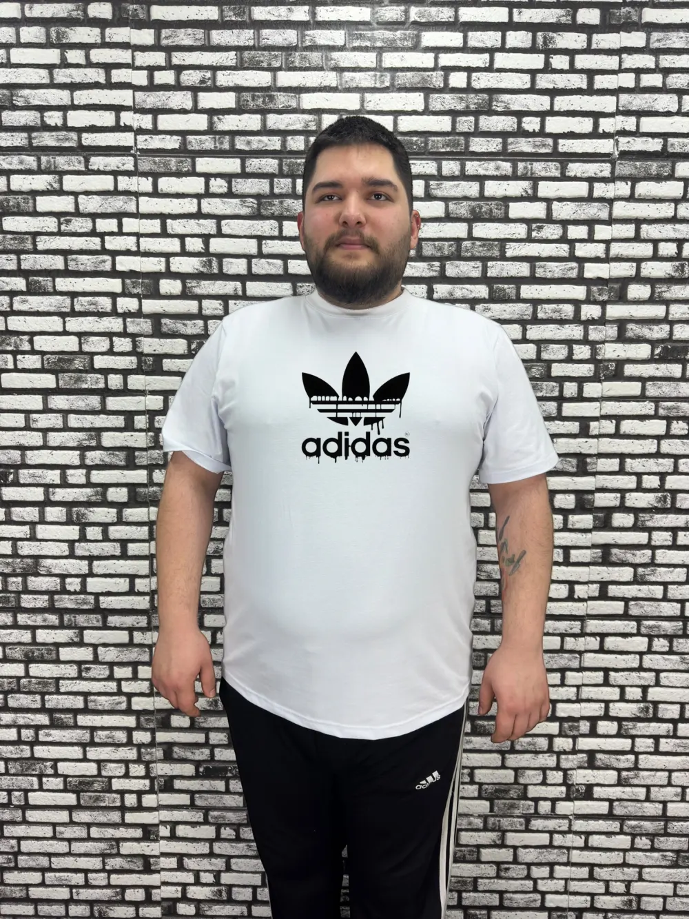 Büyük Beden Erkek Yeni Sezon Baskı Tişört 2 Renk
