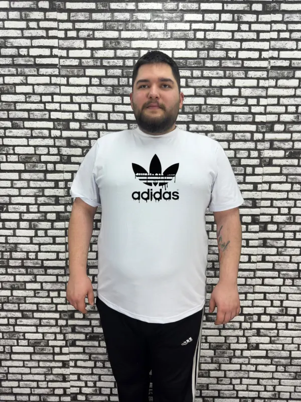 Büyük Beden Erkek Yeni Sezon Baskı Tişört 2 Renk