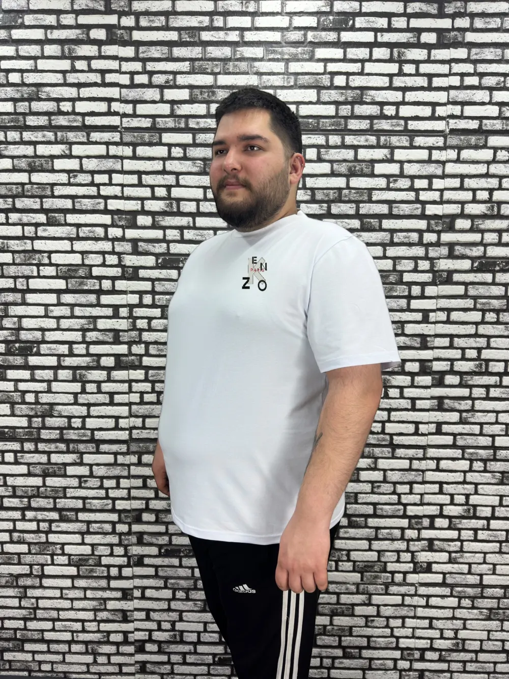 Büyük Beden Erkek Yeni Sezon Baskı Tişört 2 Renk