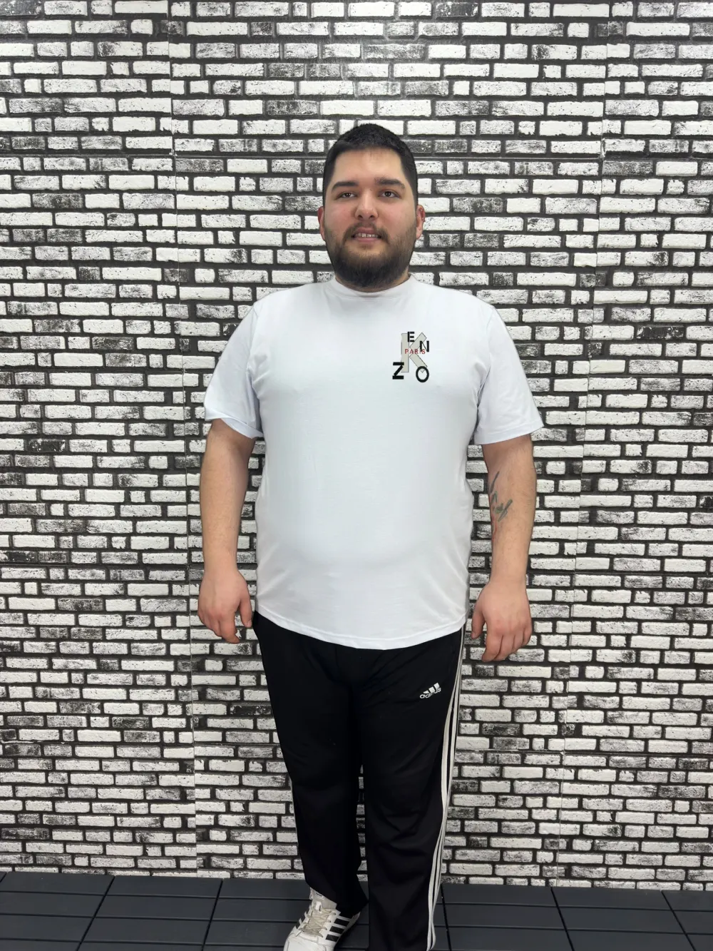Büyük Beden Erkek Yeni Sezon Baskı Tişört 2 Renk