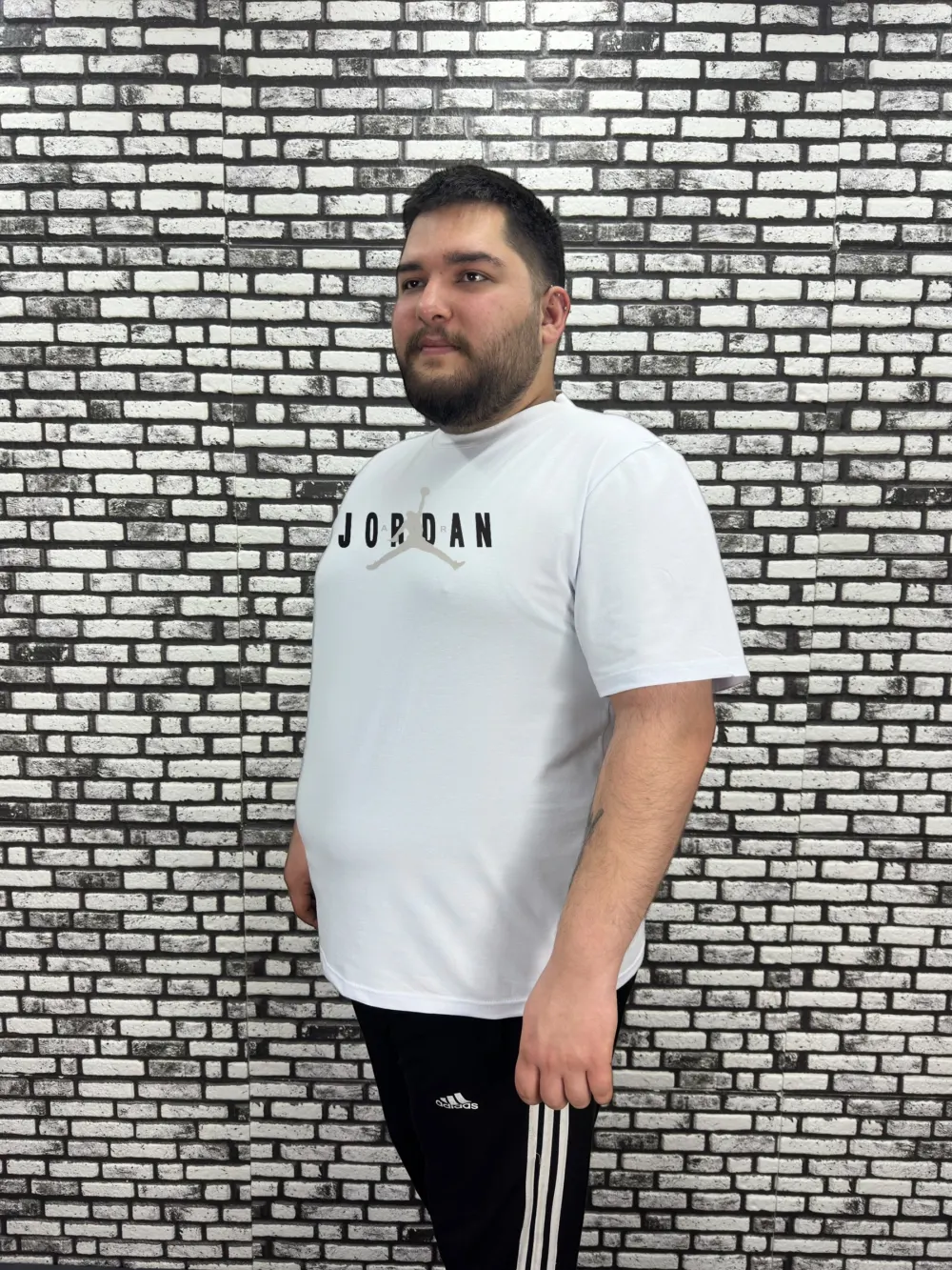 Büyük Beden Erkek Yeni Sezon Baskı Tişört 2 Renk