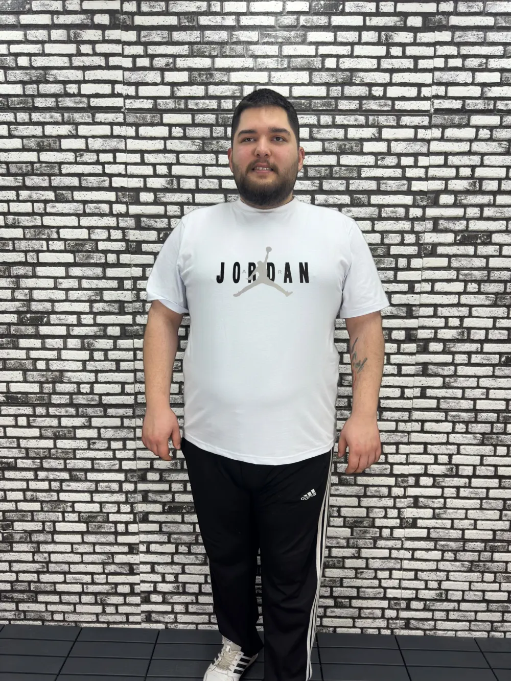 Büyük Beden Erkek Yeni Sezon Baskı Tişört 2 Renk