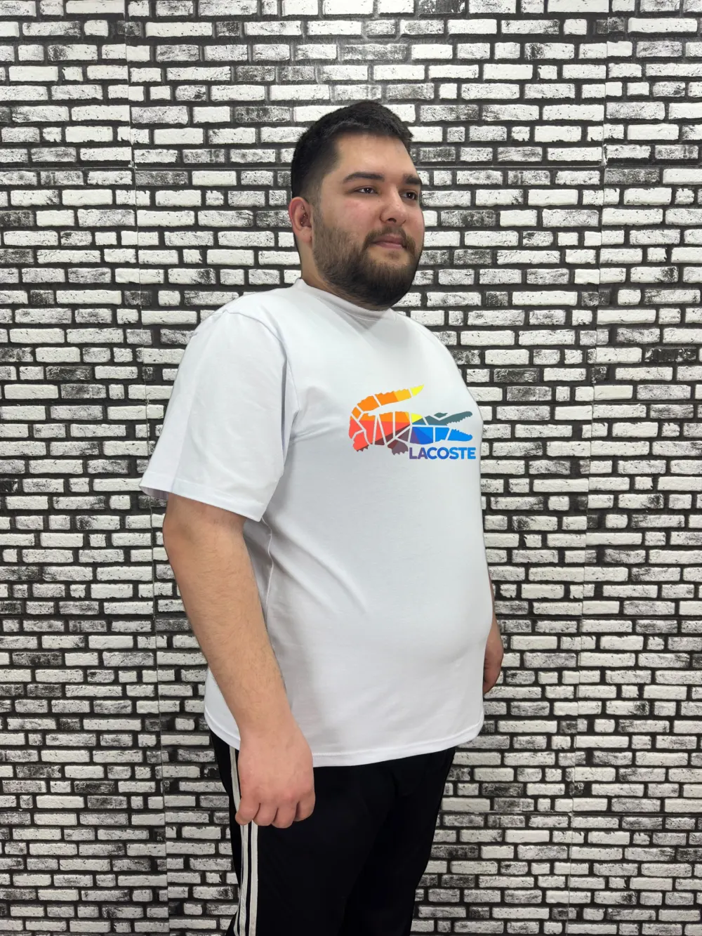 Büyük Beden Erkek Yeni Sezon Baskı Tişört 2 Renk