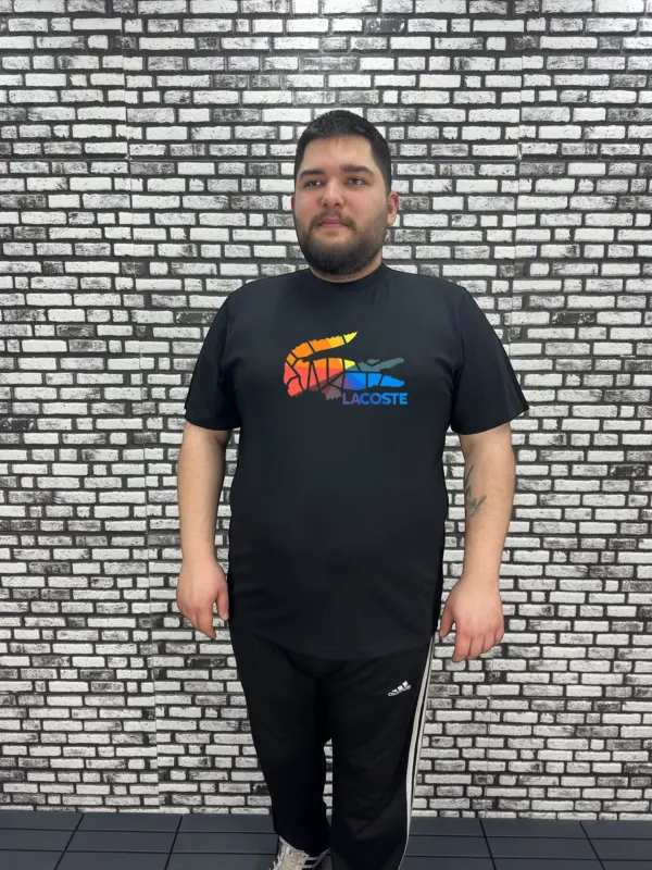 Büyük Beden Erkek Yeni Sezon Baskı Tişört 2 Renk