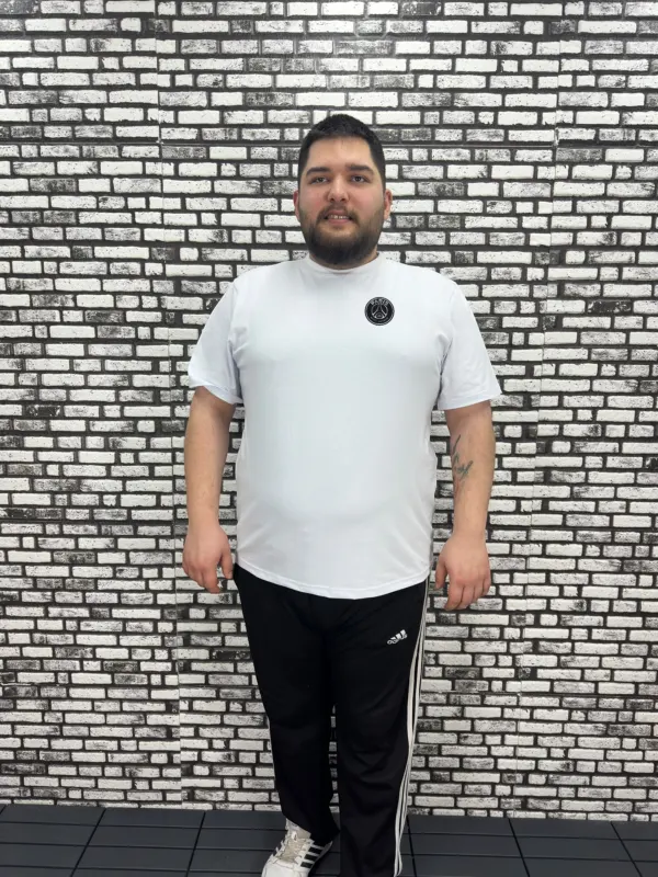 Büyük Beden Erkek Yeni Sezon Dijital Baskı Tişört 2 Renk