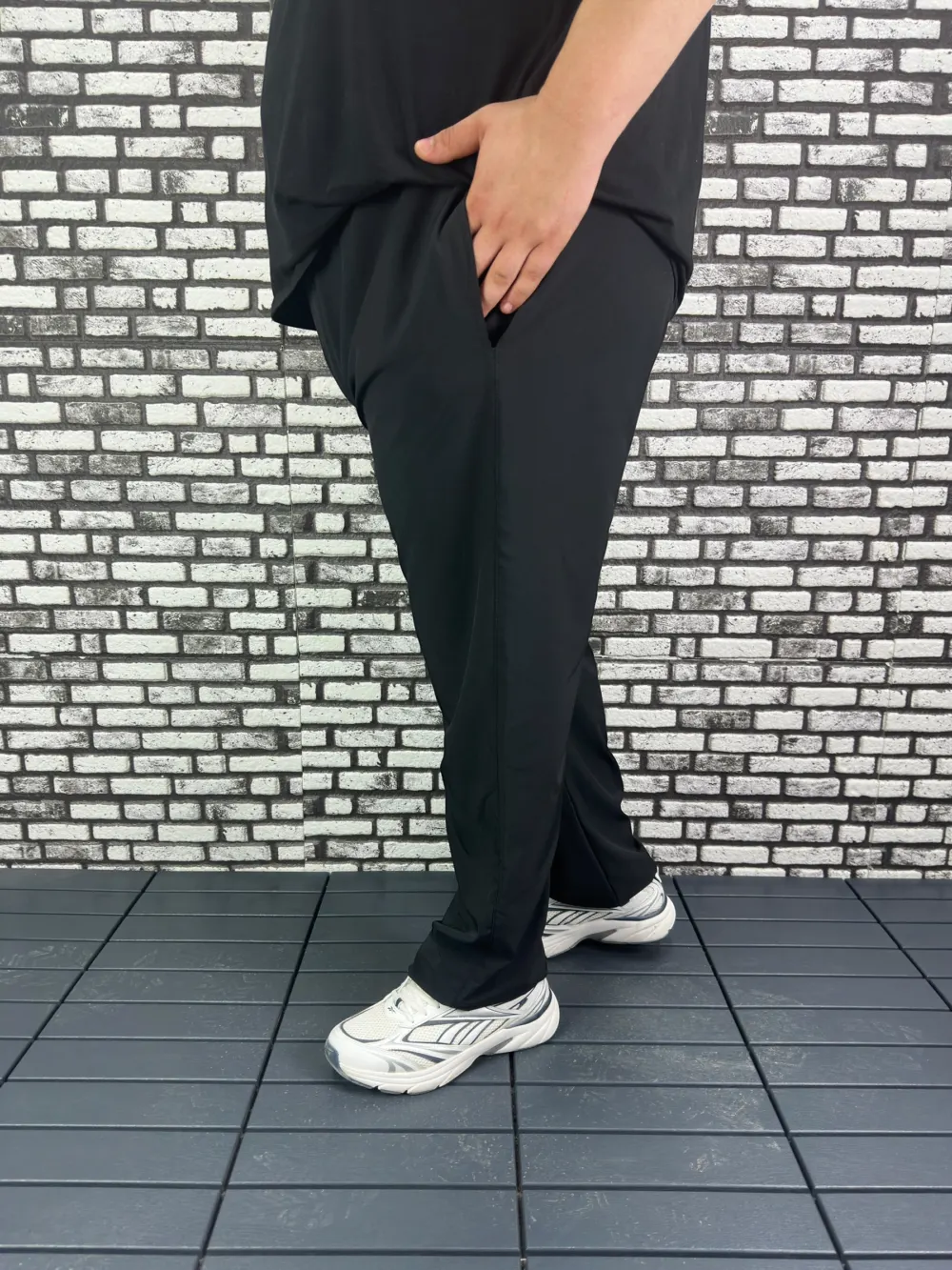 Baggy Pantolon Erkek Büyük Beden Spor Likra Kumaş Yan ve Arka Cepli