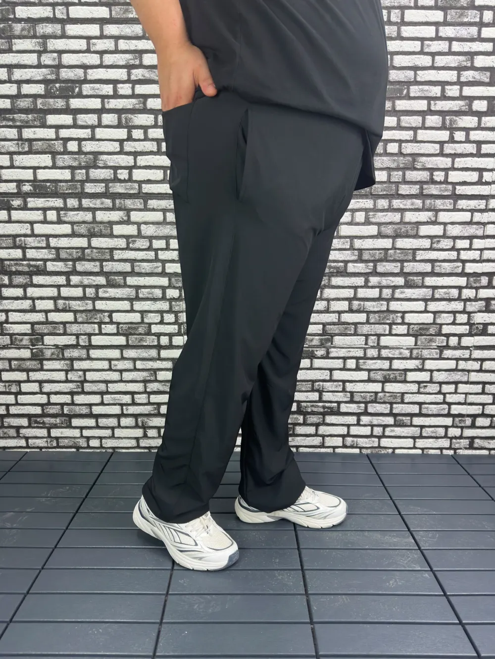 Baggy Pantolon Erkek Büyük Beden Spor Likra Kumaş Yan ve Arka Cepli