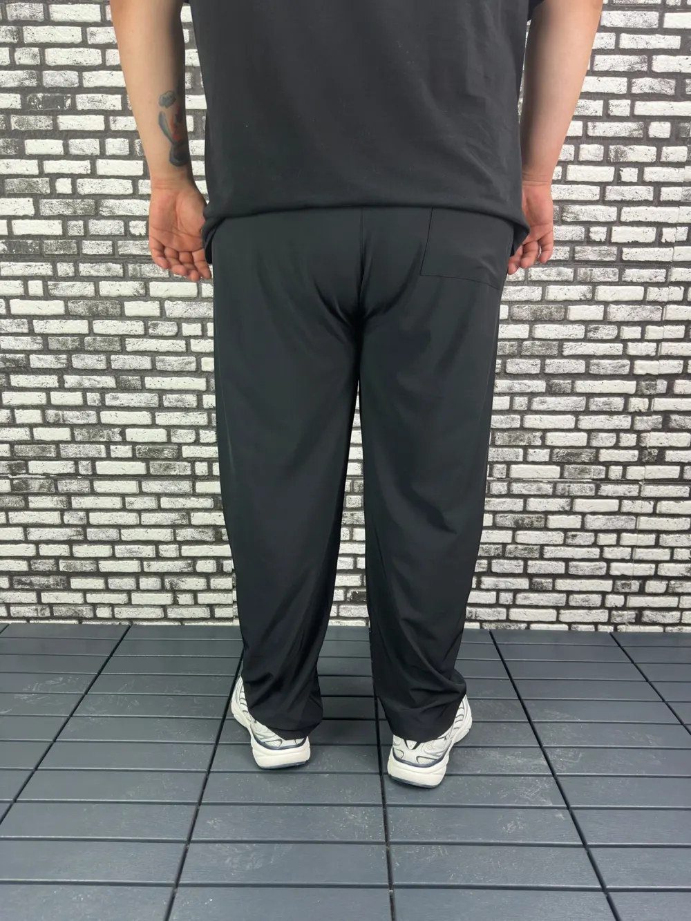 Baggy Pantolon Erkek Büyük Beden Spor Likra Kumaş Yan ve Arka Cepli